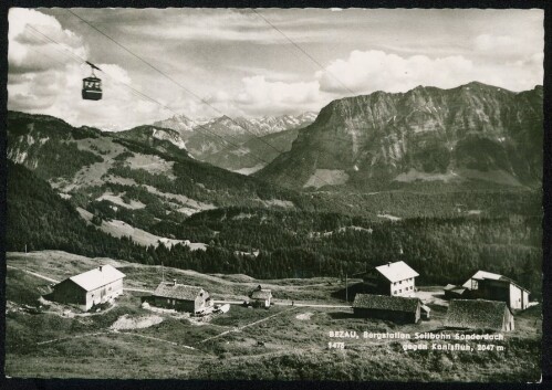 Bezau, Bergstation Seilbahn Sonderdach gegen Kanisfluh, 2047 m
