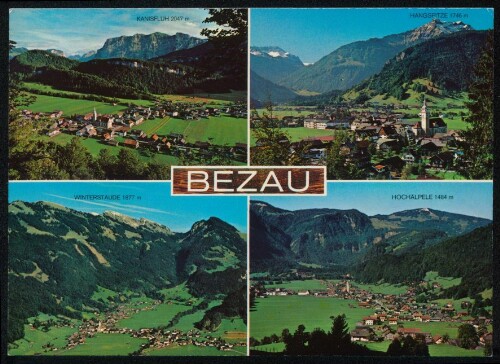 Bezau : Kanisfluh 2047 m : Hangspitze 1746 m : Winterstaude 1877 m : Hochälpele 1484 m : [Bezau im Bregenzerwald Vorarlberg, Österreich ...]