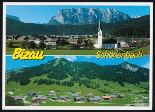Bizau : Schönenbach : [Bizau, 681 m, geg. Kanisfluh, 2044 m, und Vorsäß Schönebach, 1025 m Auskunft: Verkehrsamt Bizau Tel. 0 55 14 / 21 29 ...]