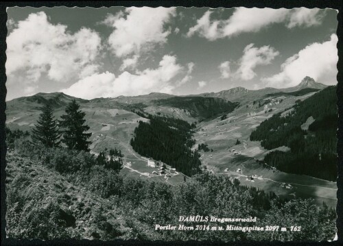 Damüls Bregenzerwald : Portler Horn 2014 m u. Mittagspitze 2097 m