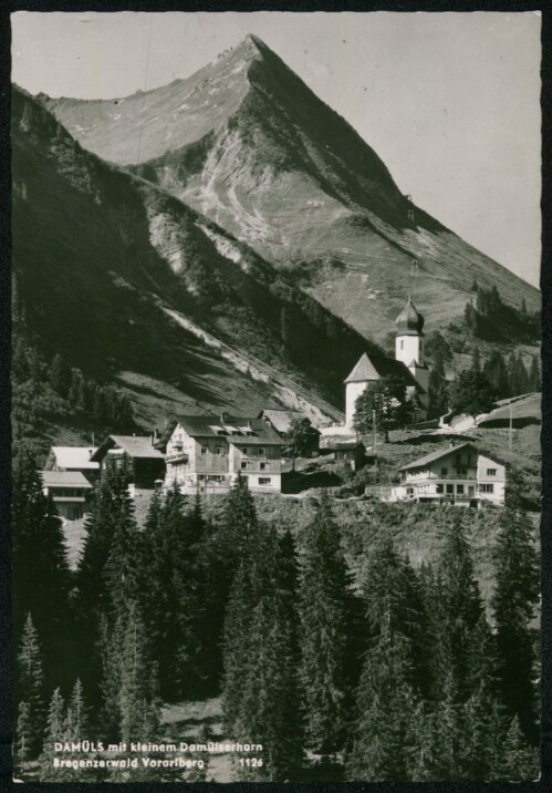 Damüls mit kleinem Damülserhorn Bregenzerwald Vorarlberg