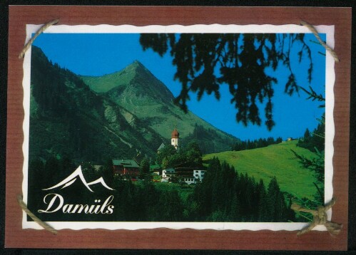 Damüls : [Damüls, 1431 m im Bregenzerwald gegen Damülser Horn Vorarlberg, Österreich ...]