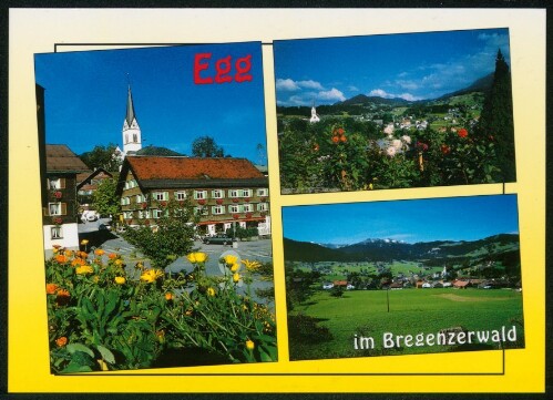 Egg im Bregenzerwald : [Egg im Bregenzerwald gegen Hangspitz (rechts unten) Vorarlberg, Österreich ...]