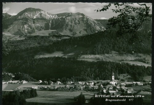 Hittisau mit Winterstaude 1878 m Bregenzerwald