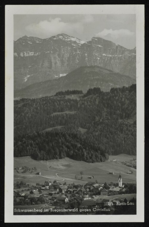 Schwarzenberg im Bregenzerwald gegen Canisfluh