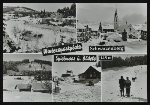 Wintersportplatz Schwarzenberg : Spielmoos ü. Bödele 1148 m