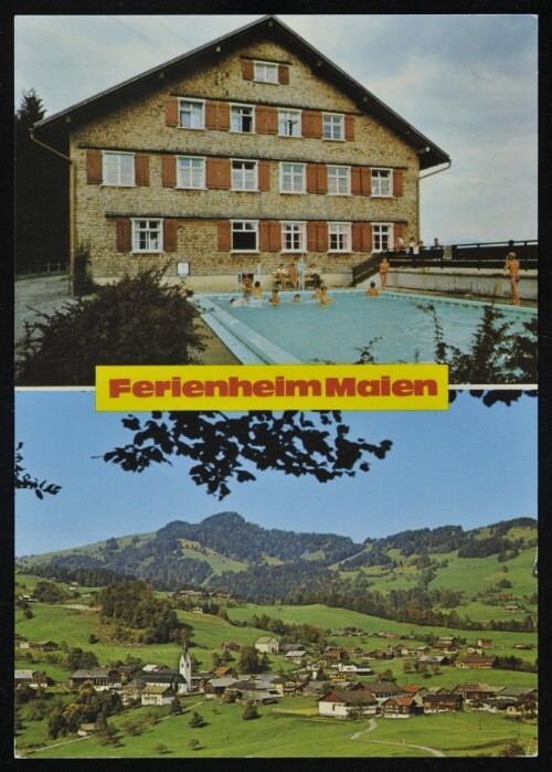 [Schwarzenberg] Ferienheim Maien : [Ferienheim Maien ob Schwarzenberg 6867 Schwarzenberg / Bregenzerwald Verein für Ferienkolonien 6850 Dornbirn ...]