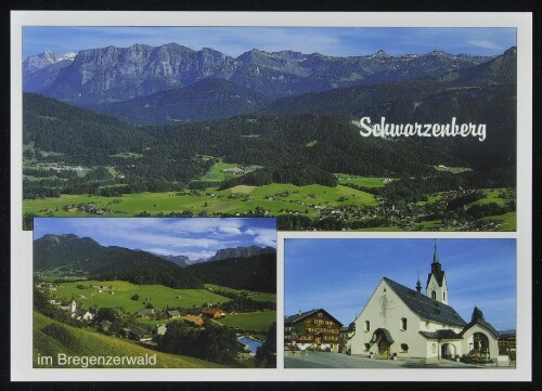 Schwarzenberg im Bregenzerwald : [Schwarzenberg im Bregenzerwald, gegen Kanisfluh, 2047 m, und Mittagspitze, 2095 m Vorarlberg, Österreich ...]