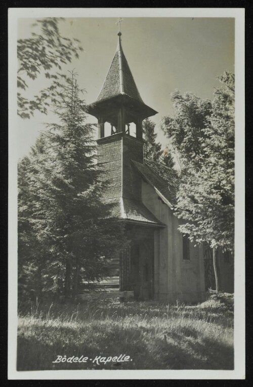 [Schwarzenberg] Bödele-Kapelle