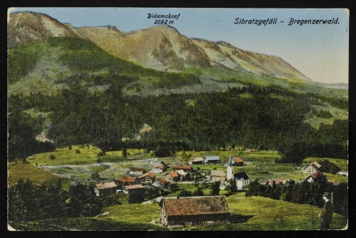 Sibratzgefäll - Bregenzerwald : Didamskopf 2092 m