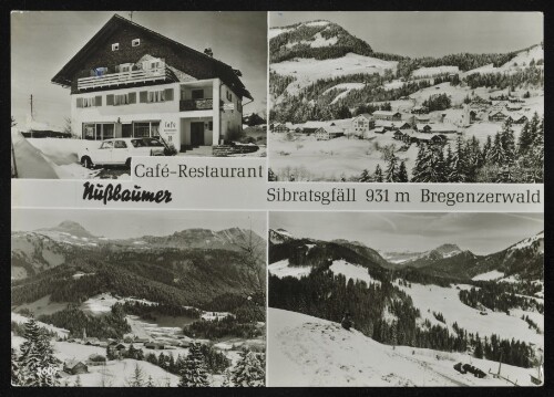 Sibratsgfäll 931 m Bregenzerwald : Café-Restaurant Nußbaumer