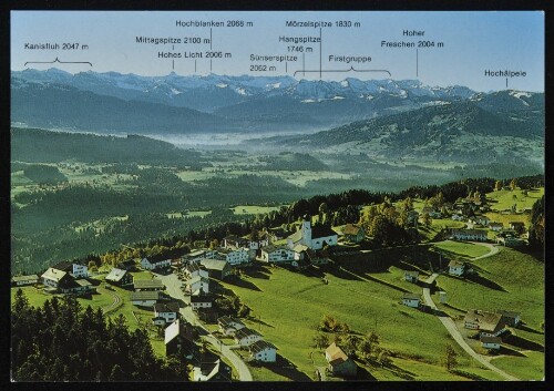 [Sulzberg] : Kanisfluh 2047 m : Mittagspitze 2100 m : Hohes Licht 2006 m : Hochblanken 2068 m ... : [Sulzberg, 1015 m Bregenzerwald - Vorarlberg ...]