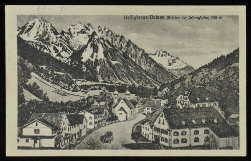 Heiligkreuz-Dalaas (Station der Arlbergbahn) 836 m