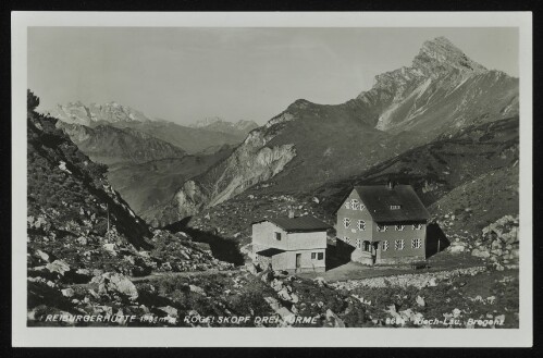 [Dalaas] Freiburgerhütte 1934 m m. Rogelskopf Drei Türme