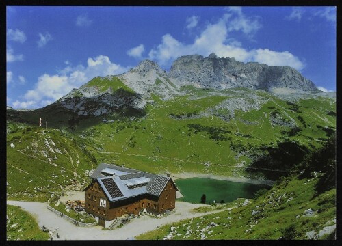 [Dalaas] : [Freiburger Hütte 1931 m Rote Wand 2704 m Lechquellgebirge, Vorarlberg, Österreich ...]