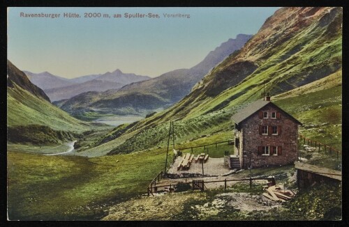 [Dalaas] Ravensburger Hütte, 2000 m, am Spuller-See, Vorarlberg