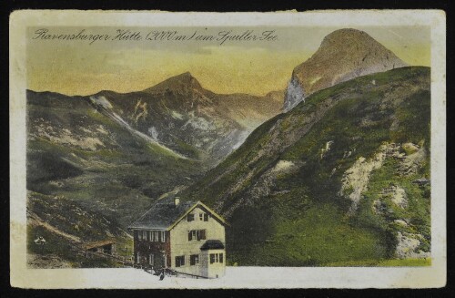 [Dalaas] Ravensburger Hütte (2000 m) am Spuller-See