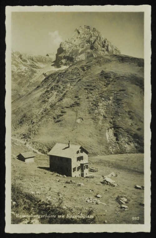 [Dalaas] Ravensburgerhütte mit Roggalspitze