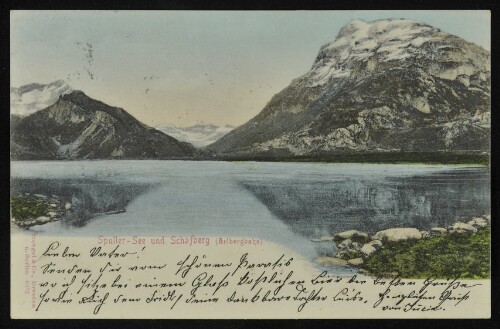 [Dalaas] Spuller-See und Schafberg (Arlbergbahn) : [Postkarte ...]