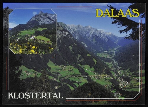 Dalaas Klostertal : [Dalaas im Klostertal gegen Arlbergpaß, 1793 m Vorarlberg, Österreich ...]