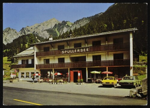 [Dalaas Wald am Arlberg] : [Gasthaus-Pension Spullersee Familie Beutel A-6752 Wald a. A. Tel. 05585-233 ...]