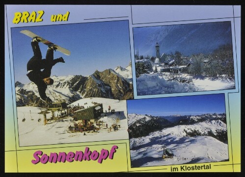 [Innerbraz] Braz und Sonnenkopf im Klostertal : [Braz im Klostertal, 700 m und Skigebiet Sonnenkopf, 2296 m, Vorarlberg, Österreich ...]