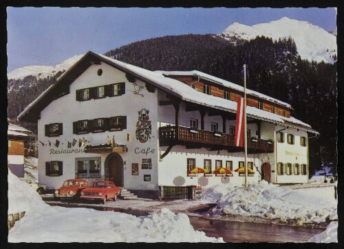 [Klösterle] : [Alpenhotel Krone, 6754 Klösterle a. A., Vorarlberg Austria. 1100 m ü. d. M., Tel 221 ...]
