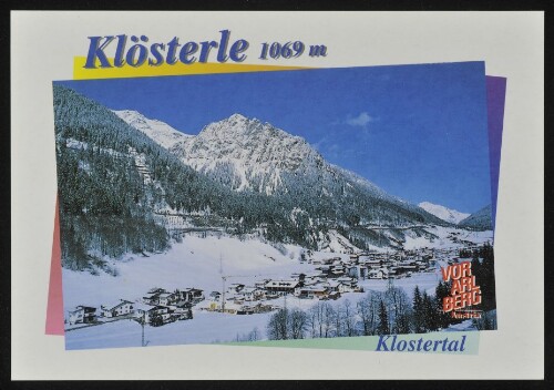 Klösterle 1069 m Klostertal Vorarlberg Austria : [Wintersport - Freizeit - Erlebnis im schönen Vorarlberg - Austria ...]