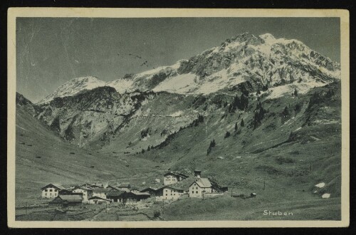 [Klösterle] Stuben : [Stuben, 1409 m, mit Trittkopf am Arlberg ...]