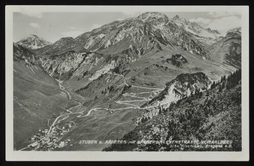 [Klösterle] Stuben a. Arlberg mit Arlberg-Flexenstrasse Vorarlberg