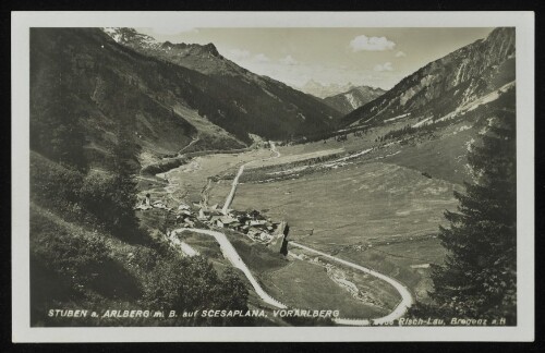 [Klösterle] Stuben a. Arlberg m. B. auf Scesaplana, Vorarlberg