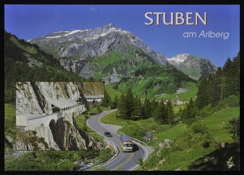 [Klösterle] Stuben am Arlberg : [Stuben am Arlberg, 1407 m gegen Flexenstraße und Trittkopf, 2720 m Vorarlberg, Österreich ...]
