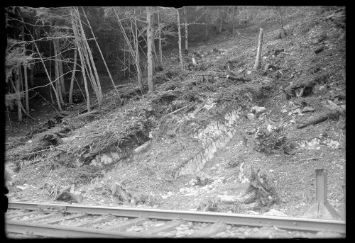 [Aufnahme von der Bahnstrecke im km 113,9 zwischen Langen am Arlberg und Wald am Arlberg]