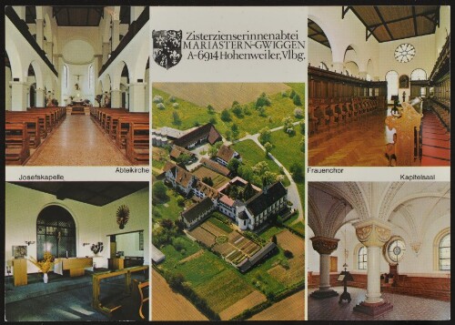 Zisterzienserinnenabtei Mariastern-Gwiggen A-6914 Hohenweiler, Vlbg. : Abteikirche : Josefskapelle : Frauenchor : Kapitelsaal