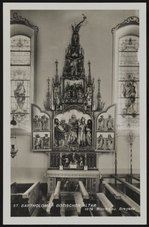 [Bartholomäberg] St. Bartholomä - Gotischer Altar