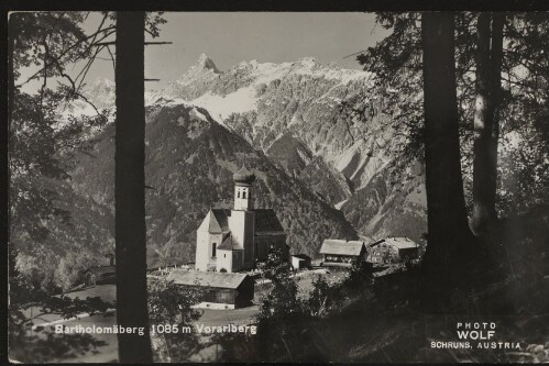 Bartholomäberg 1085 m Vorarlberg