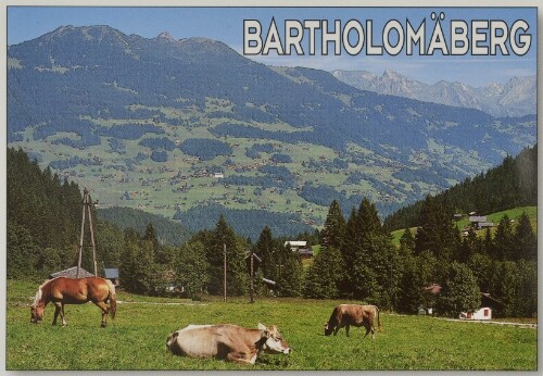 Bartholomäberg : [Bartholomäberg, der Sonnenbalkon vom Montafon Vorarlberg, Österreich ...]