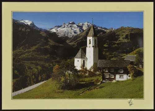 [Bartholomäberg Innerberg] : [Innerberg, 1151 m, gegen Sulzfluh und Drei Türme, 2828 m Montafon, Österreich ...]