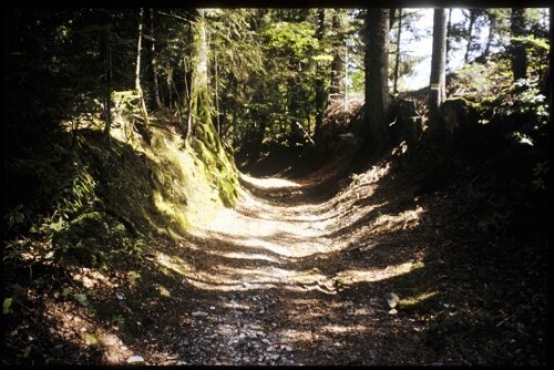 [Schwarzenberg, Hist. Straße bei Gmeind]