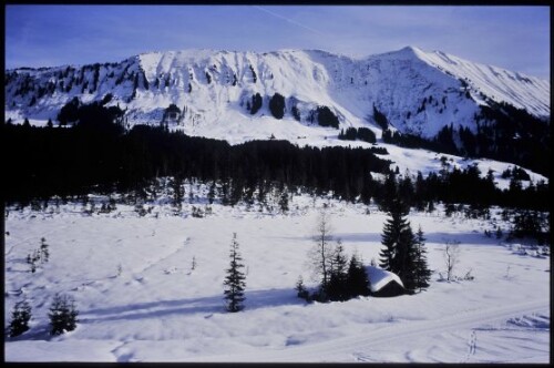 [Mittelberg, Ausblick v. Winterweg Amannsalpe]