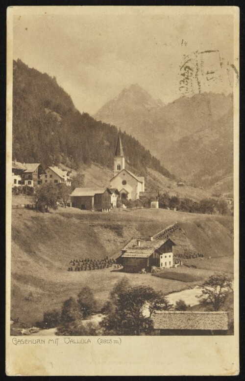 Gaschurn mit Vallüla (2815 m) : [Postkarte ...]