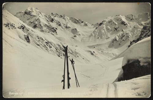 [Gaschurn] Garneratal, Blick z. Tübingerhütte 2265 m u. Hochjoch