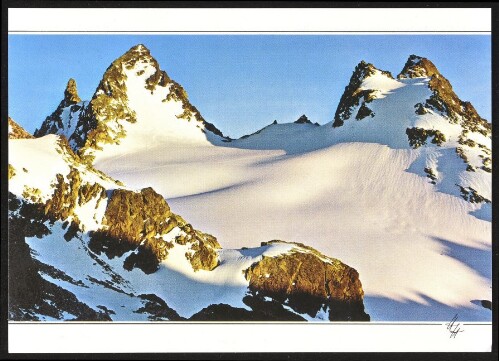 [Gaschurn] : [Silvretta, Gr. Litzner, 3109 m, Gr. Seehorn, 3121 m und Kl. Seehörner vom Plattenjoch Schweiz - Österreich ...]