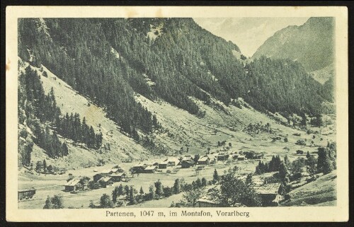 [Gaschurn] Partenen, 1047 m, im Montafon, Vorarlberg