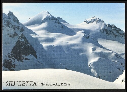 [Gaschurn] Silvretta Schneeglocke, 3222 m : [Silvretta, Blick vom Litzner-Sattel, 2737 m auf Schattenspitze, Schneeglocke, 3222 m und Rotfluh, 3190 m Vorarlberg, Österreich ...]