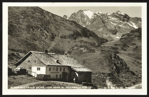 [Gaschurn] Alpen-Gasthaus Zeinisjoch 1854 m Hochmaderer