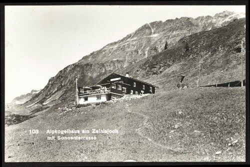 [Gaschurn] Alpkogelhaus am Zeinisjoch : mit Sonnenterrasse