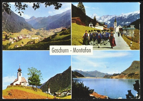Gaschurn - Montafon : [Gaschurn gegen Vallüla, 2813 m Trachtenmusik Gaschurn Kapelle 