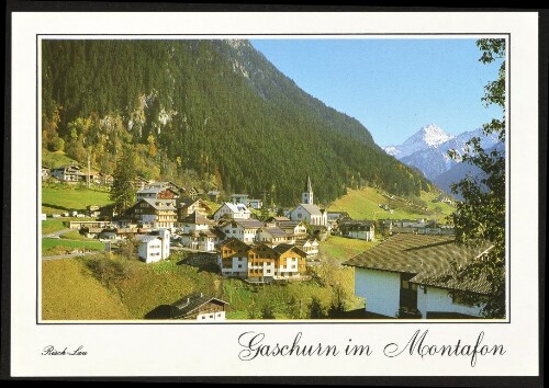Gaschurn im Montafon : [Gaschurn, 946 m mit Vallüla, 2813 m Montafon - Vorarlberg ...]