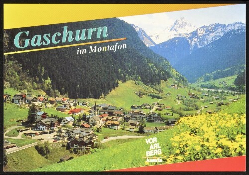 Gaschurn im Montafon Vorarlberg Austria